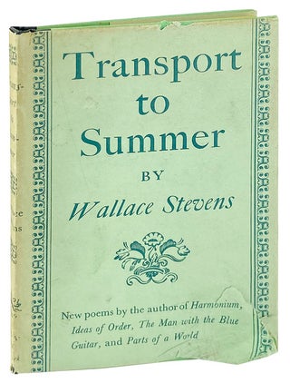 Item #29257 Transport to Summer. Wallace Stevens