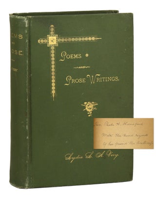 Item #29275 Poems and Prose Writings [Inscribed to Rev. Phebe A. Hanaford]. Lydia A. Very