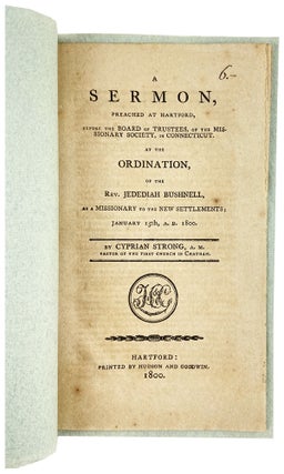 Item #29334 A Sermon, Preached at Hartford, before the Board of Trustees, of the Missionary...