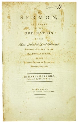 Item #29354 A Sermon, Delivered at the Ordination of the Rev. Ichabod Lord Skinner, Colleague...