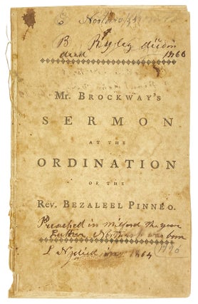 Item #29376 A Sermon, Delivered at the Ordination of the Rev. Bezaleel Pinneo, to the Pastoral...