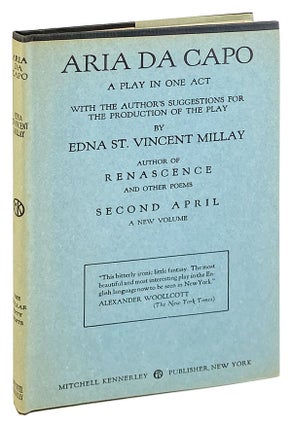 Item #29394 Aria Da Capo: A Play in One Act. Edna St. Vincent Millay