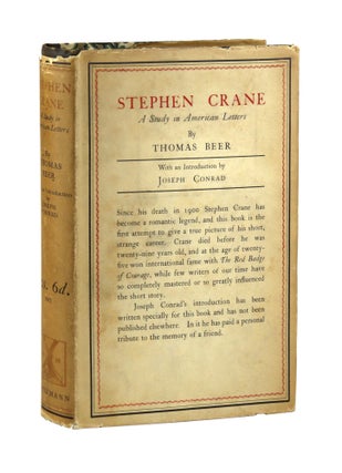 Item #29476 Stephen Crane: A Study in American Letters. Thomas Beer, intro. Joseph Conrad