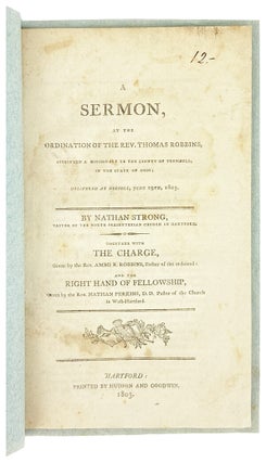 Item #29604 A Sermon, at the Ordination of the Rev. Thomas Robbins, appointed a missionary to the...