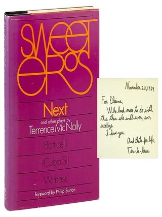 Sweet Eros, Next and Other Plays [Inscribed to Elaine Steinbeck. Terrence McNally, Philip Burton, fwd.