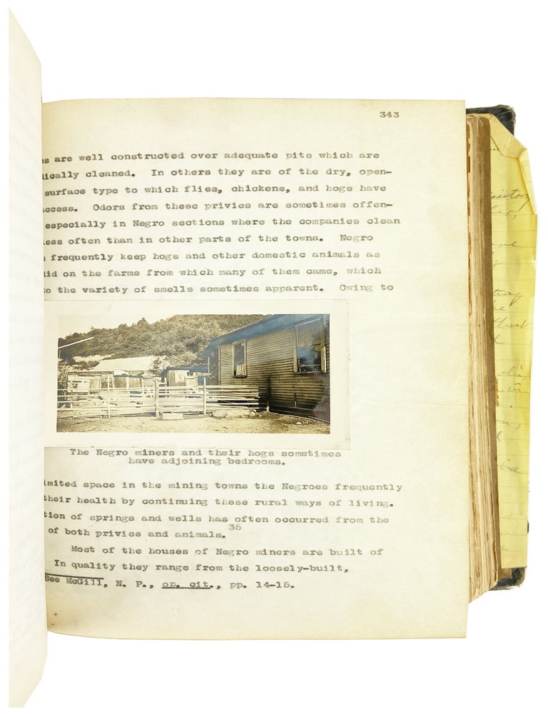 Item #30725 [Doctoral Thesis Draft] The Negro Miner in West Virginia: Dissertation. James Tamplin Laing.