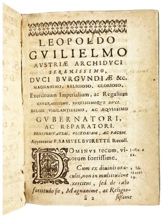Beatissimi Leopoldi Austriae Principis Sacro-Politica. Nec-non S. Guilielmi Ducis Aquitaniae, Comitis Pictauiensis, & Ducis Burgundiae prolis, Admiranda Conversio, ac stupenda Poenitentia