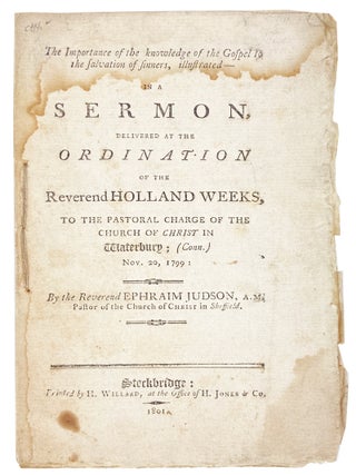 Item #31048 The Importance of the Knowledge of the Gospel to the Salvation of Sinners,...