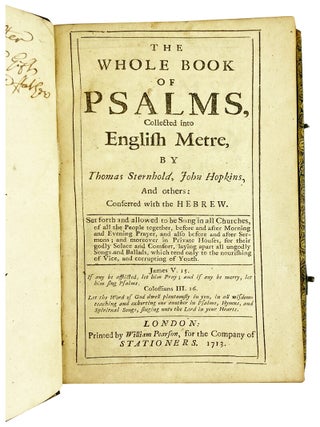 The Whole Book of Psalms, Collected into English Metre