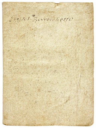 Il Parrocchetto, Poema del Celebre Sig. Gresset tradotto dal verso franzese nel toscano