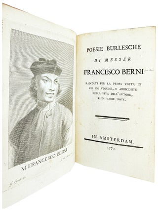 Item #31987 Poesie Burlesche di Messer Francesco Berni. Francesco Berni, Giuseppe Antonio Landi,...