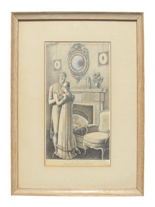 Collection of Six Original Signed Drawings for the Limited Editions Club Edition of "Pride and Prejudice"