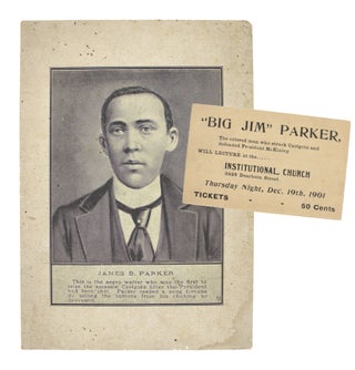 Item #32588 Two Pieces of Ephemera relating to the man who took down McKinley's assassin,...