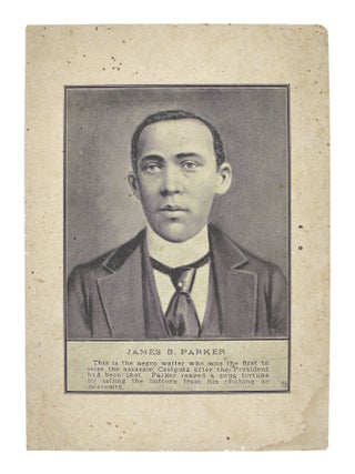 Two Pieces of Ephemera relating to the man who took down McKinley's assassin, including a ticket to an early lecture and a cabinet card
