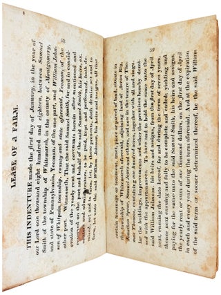 The Pocket Companion; or, Every Man his Own Lawyer: containing a variety of precedents, laid down in so plain a manner, that the Farmer, Mechanic, Apprentice, or School Boy, can draw any Instrument of Writing without the assistance of an Attorney