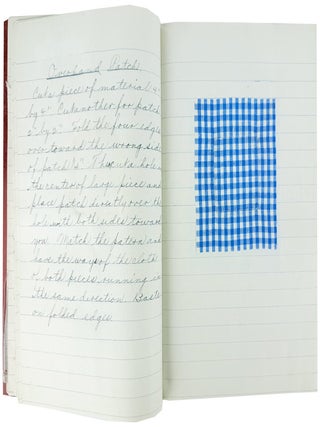 Item #32874 Domestic Art A (Sewing) [WITH] Domestic Art B (Millinery) [Manuscript Notebook]....