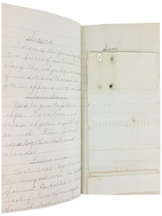 Domestic Art A (Sewing) [WITH] Domestic Art B (Millinery) [Manuscript Notebook]