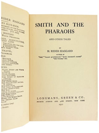 Smith and the Pharaohs and Other Tales