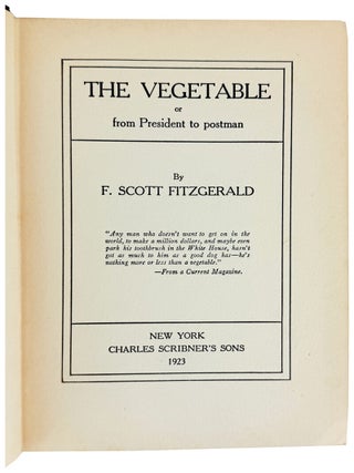 The Vegetable; or, from President to Postman