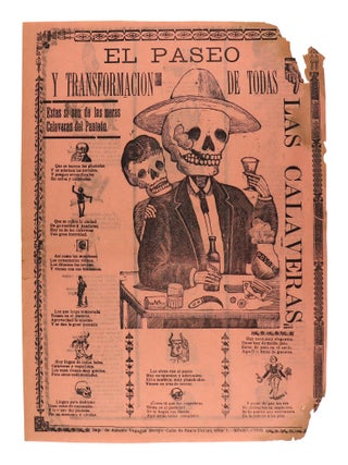 Item #33580 El Paseo y Transformación de Todas las Calaveras. Manuel Manilla, Antonio Vanegas...