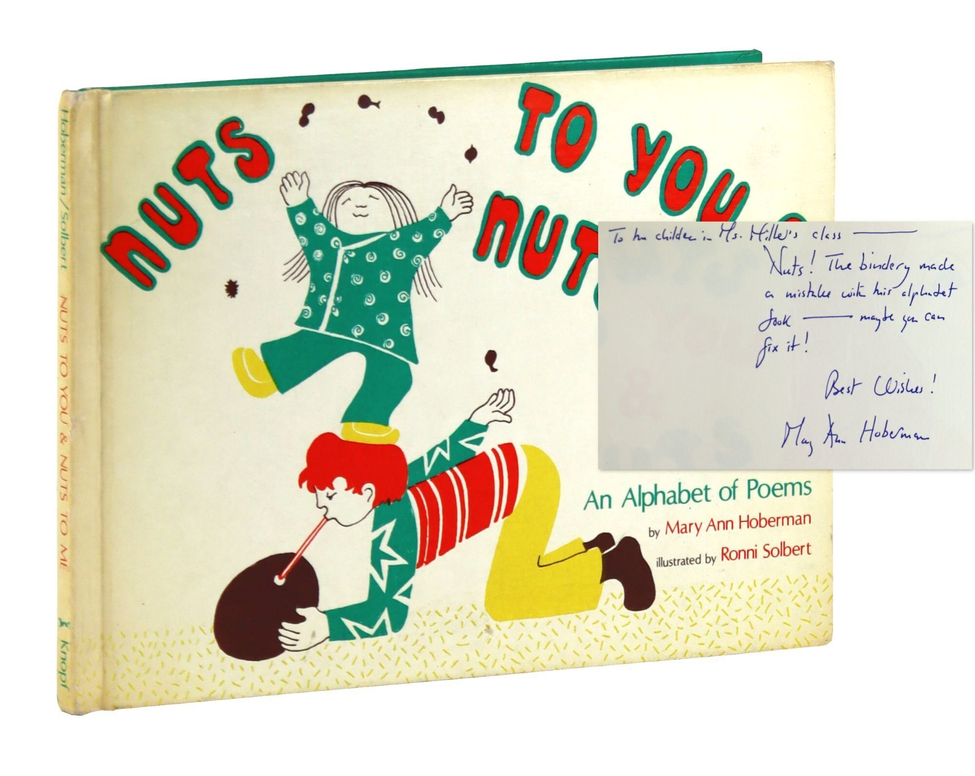 Nuts to You & Nuts to Me: An Alphabet of Poems Inscribed and Signed by ...