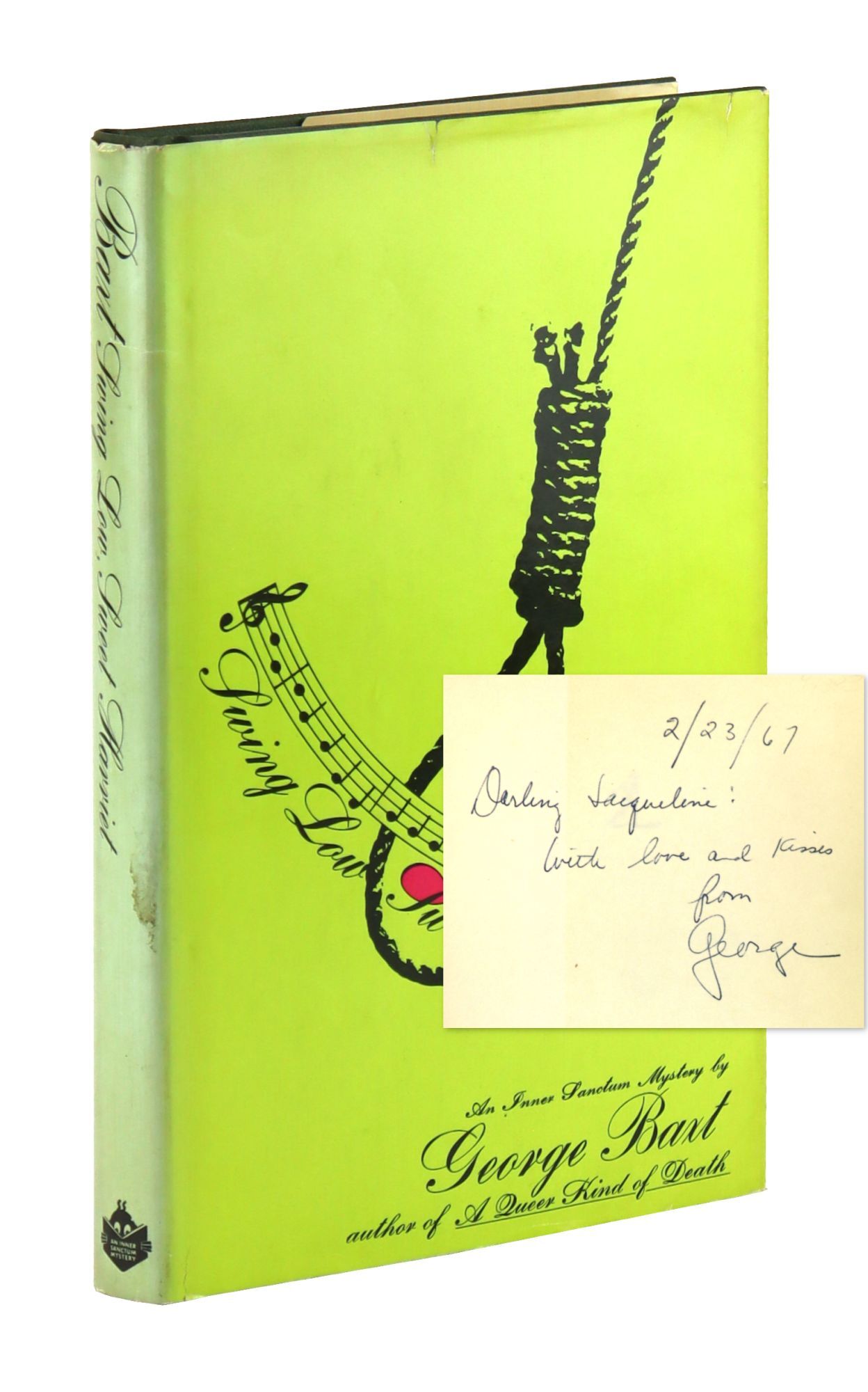 Swing Low, Sweet Harriet Inscribed and Signed | George Baxt