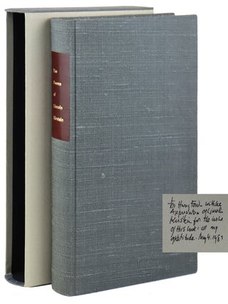 The Poems of Lincoln Kirstein [Limited Edition, Inscribed and Signed. Lincoln Kirstein.
