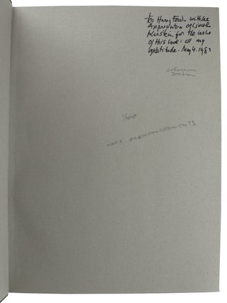 The Poems of Lincoln Kirstein [Limited Edition, Inscribed and Signed]