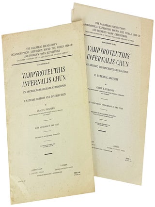 Item #36179 Vampyroteuthis Infernalis Chun. Vol. I: Natural History and Distribution / Vol. II:...