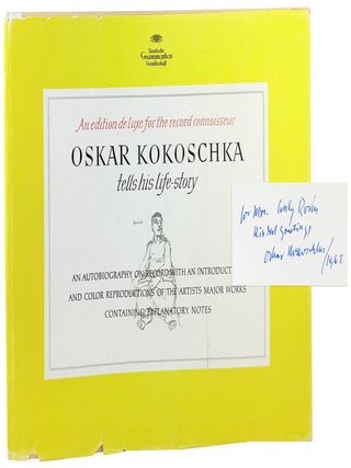 Oskar Kokoschka Tells His Life-Story: An Autobiography on Record [Inscribed. Oskar Kokoschka, Hannes Reinhardt, producer.
