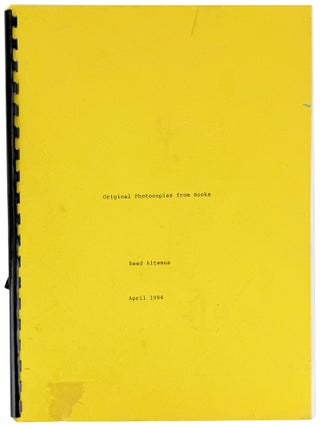 Original Photocopies from Books