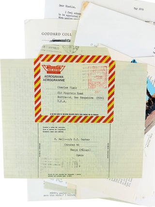 Archive of Correspondence from Iowa Poet Marvin Bell to Charles Simic