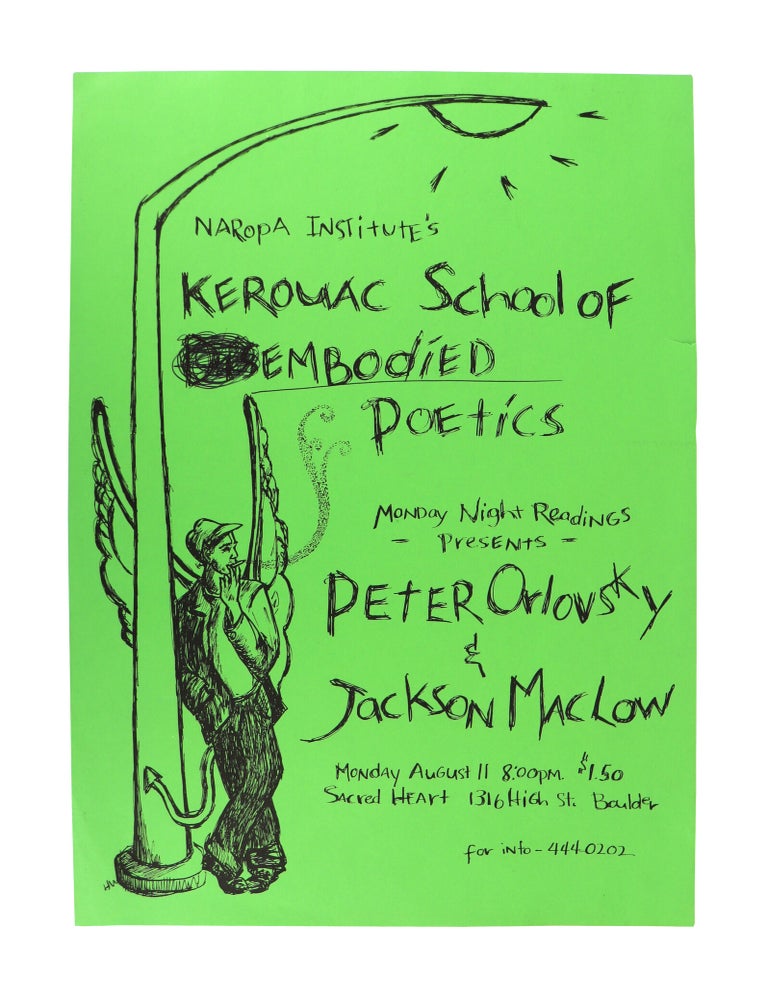 Monday Night Readings Presents Peter Orlovsky & Jackson Mac Low Poster ...