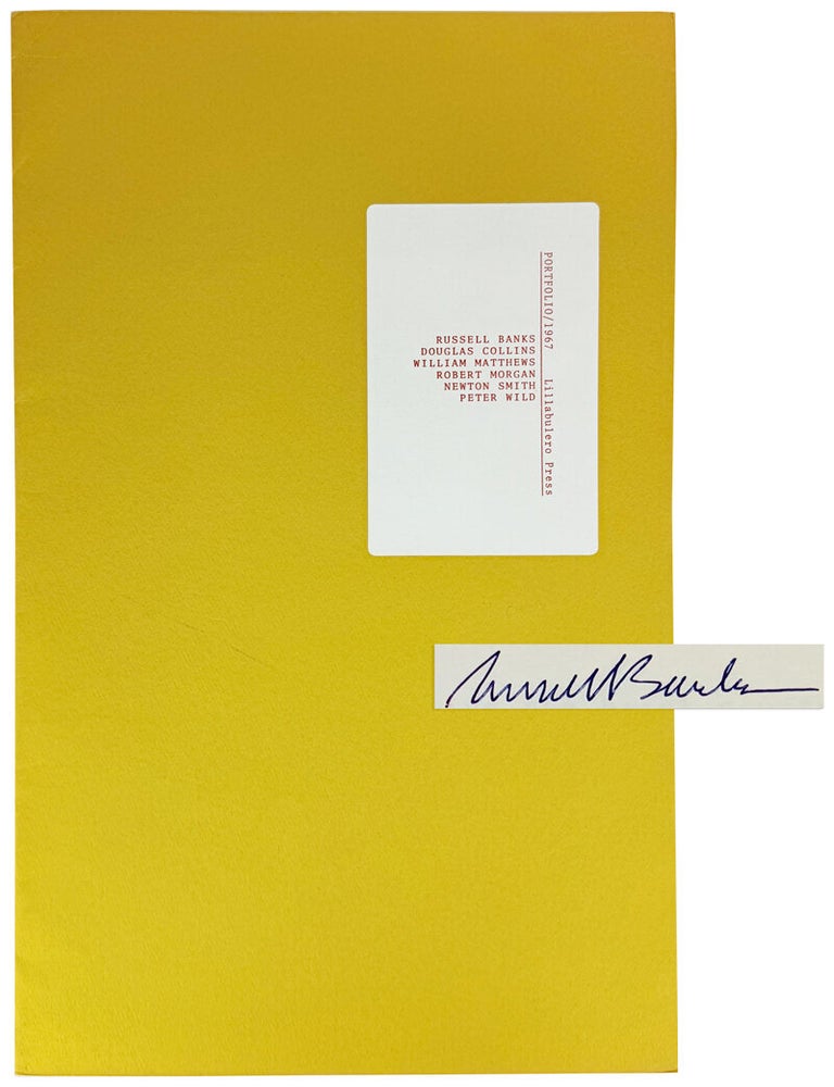 Item #38672 Portfolio / 1967 [Limited Edition, Signed by Banks]. Russell Banks.