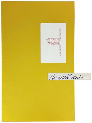 Portfolio / 1967 [Limited Edition, Signed by Banks. Russell Banks.
