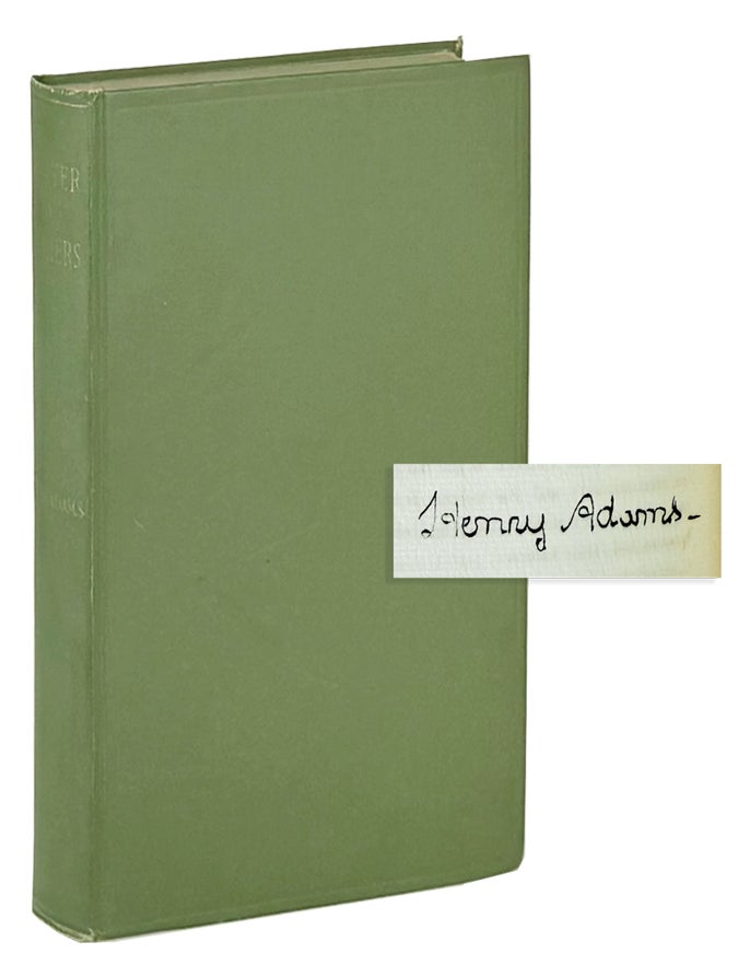 Item #39550 A Letter To American Teachers of History [Signed]. Henry Adams.