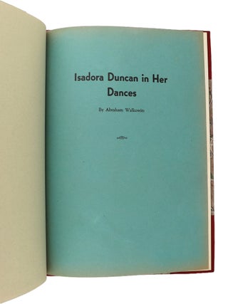 Isadora Duncan in Her Dances