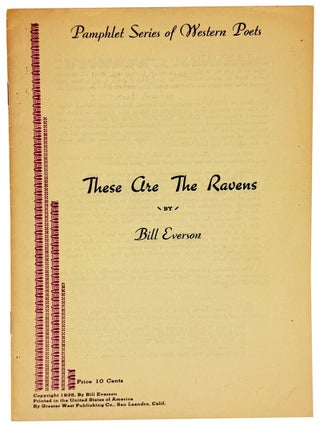 Item #42671 These Are the Ravens. Bill Everson