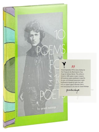 Item #42742 10 Poems for 10 Poets [Limited Edition, Signed]. Gerard Malanga