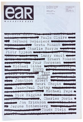 Item #44431 Ear Magazine East, Vol. 6, no. 5, October/November, 1981. Ear Collective, Charlie...