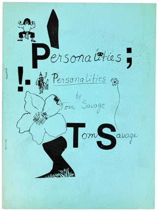 Item #44669 Personalities. Tom Savage, Alice Notley, cover