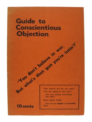 Item #44692 Guide to Conscientious Objection. Anti-War Publication, Students For A. Democratic...