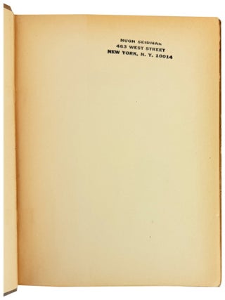 Testimony [Hugh Seidman's Copy]
