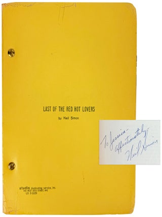 "Last of the Red Hot Lovers": A New Comedy [Inscribed. Neil Simon, Saint Subber, producer.