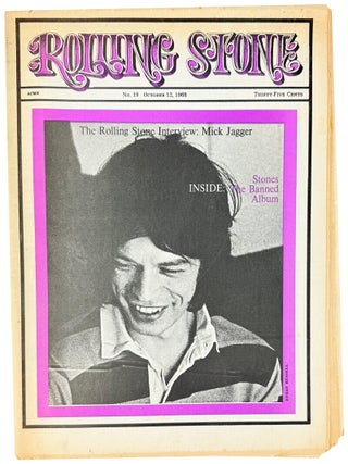 Item #45174 Rolling Stone, No. 19, October 12, 1968. Mick Jagger, Jann Wenner, ed