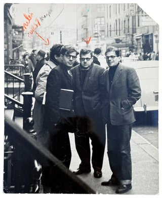 Item #45541 Original Silver Gelatin Photograph of Peter Orlovsky and Allen Ginsberg in Greenwich...
