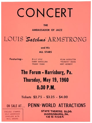 Item #45557 Concert: The Ambassador of Jazz Louis "Satchmo" Armstrong and His All Stars....