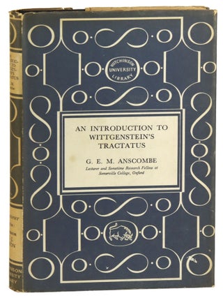 Item #45696 An Introduction to Wittgenstein's Tractatus. Ludwig Wittgenstein, G E. M. Anscombe