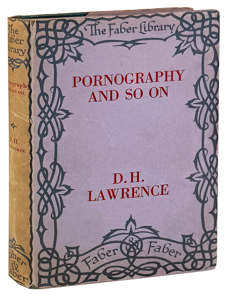 Item #45721 Pornography and So On. D H. Lawrence.