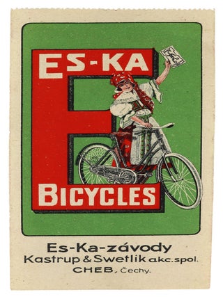 Item #45845 Es-Ka Bicycles Poster Stamp. Es-Ka Bicycles